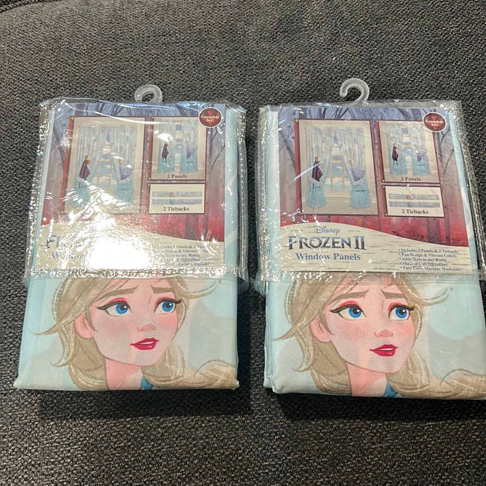 Two sets of frozen II window panels